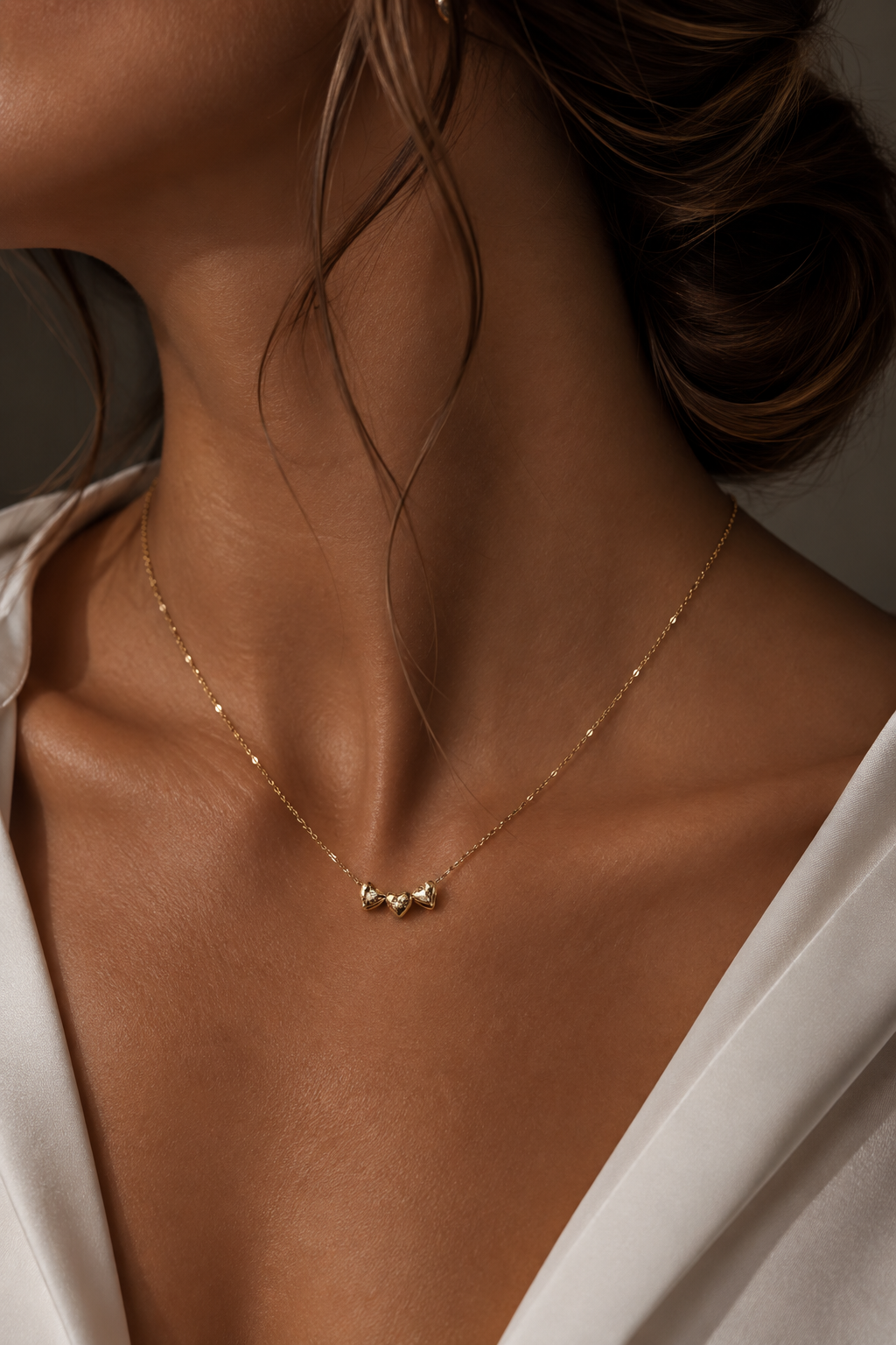 Collar Triple corazón