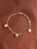 Pulsera 3 corazones