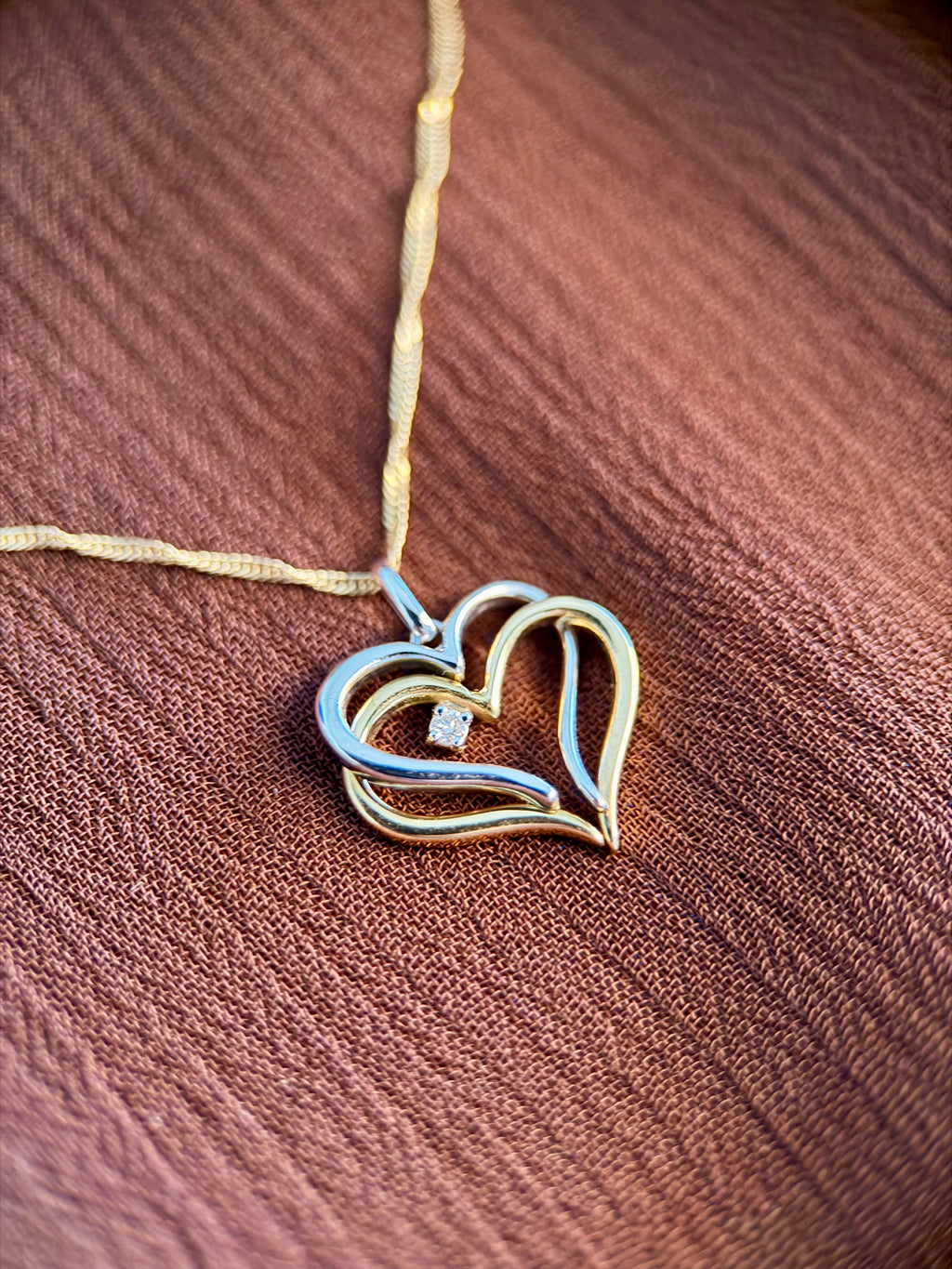 Collar Doble Corazón Lumière