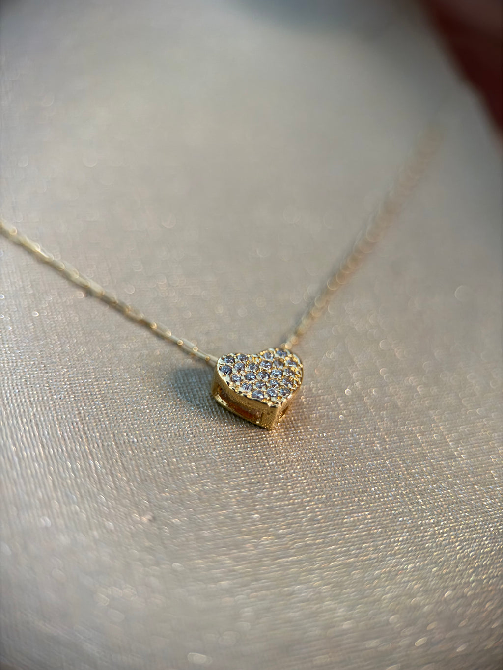 Collar Corazón Pavé Lumière