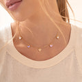 Cadena Multi Corazones + Aretes