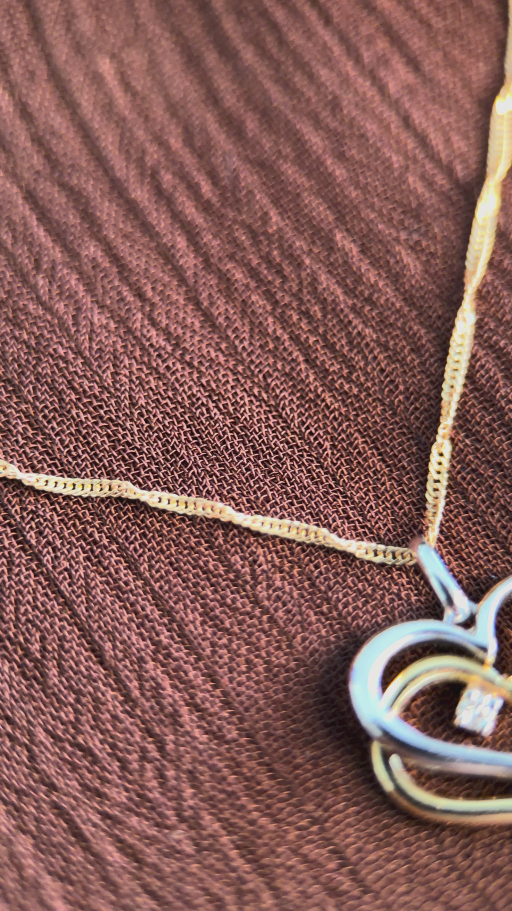 Collar Doble Corazón Lumière