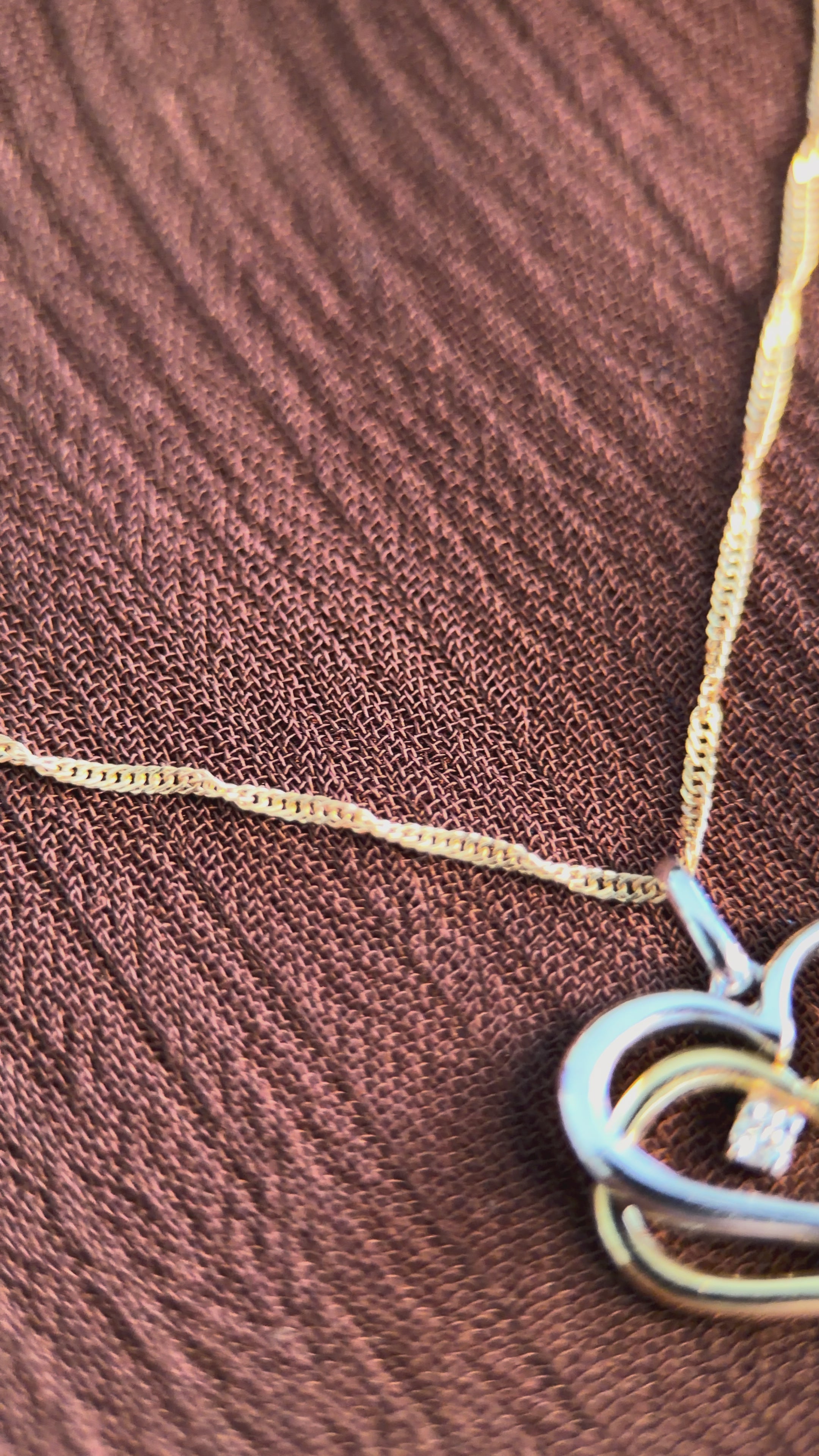 Collar Doble Corazón Lumière
