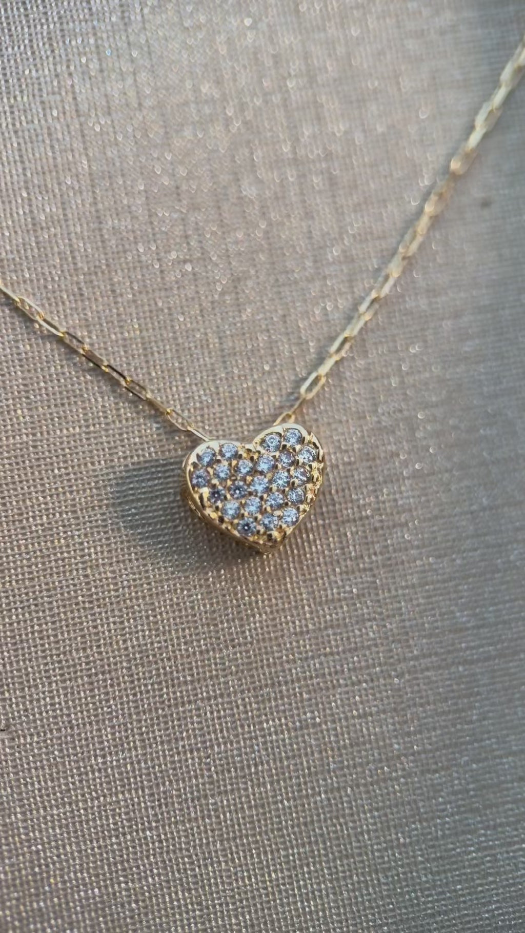Collar Corazón Pavé Lumière