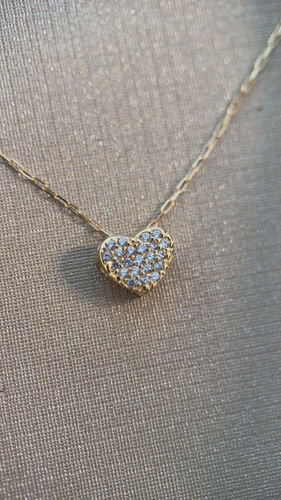 Collar Corazón Pavé Lumière